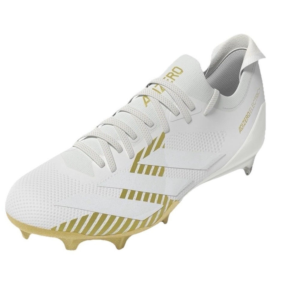 Adidas Men's Adizero Electric White Gold Metallic Cleats Shoes JH6254 Size 13